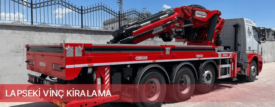 Lapseki İlçemi Vinç Kiralama